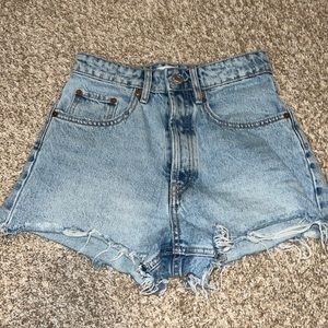 Zara high waisted jean shorts